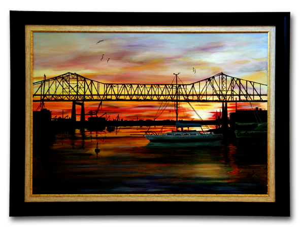 Demirli Köprü yağlıboya tablo