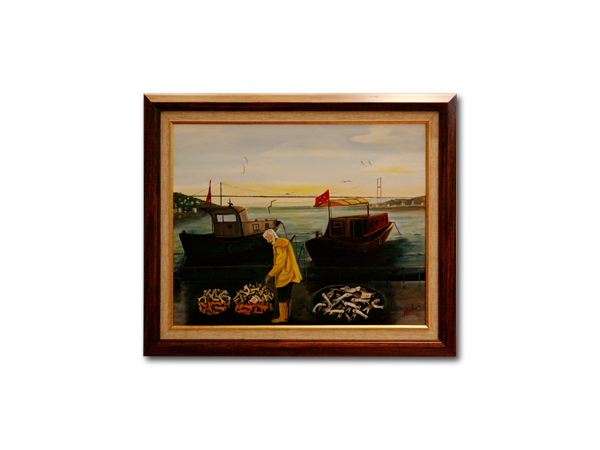 Yorgun Balıkçı yağlıboya tablo