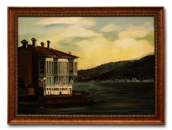 İstanbulda'ki Yalı yağlıboya tablo
